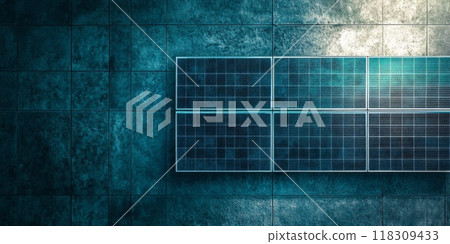 Solar panel, photovoltaic, alternative electricity source - concept of sustainable resources 118309433