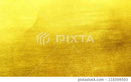 Shiny yellow leaf gold foil texture 118309503