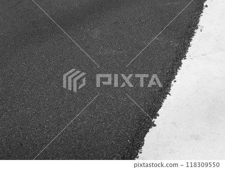 Asphalt road construction 118309550