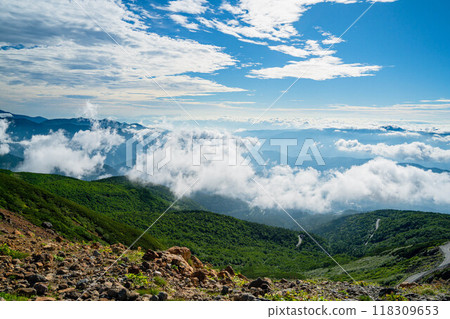 Summer scenery of Mt. Norikura 118309653