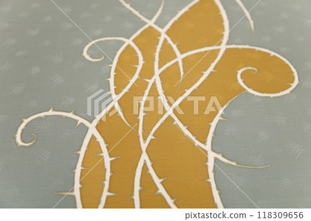 Batik design motif and pattern. traditional Malaysian fabric 118309656