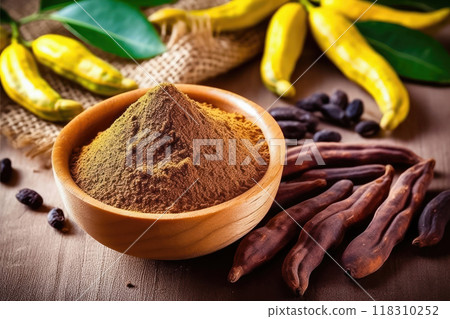 Organic Carob Delights - Nature's Sweetness - Generative AI 118310252