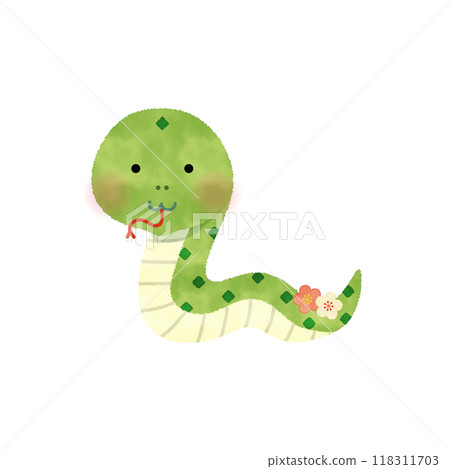 Snake watercolor style vector illustration Snake watercolor style vector illustration 118311703
