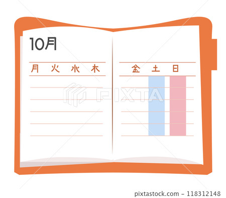 Notebook. Vector illustration Notebook. Vector illustration 118312148