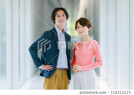 Male and female business image 118313225