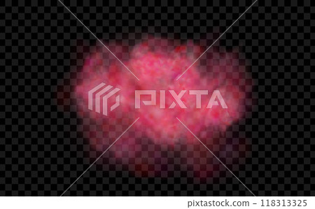 Multicolor fog with blue and yellow particles.Explosions of color powder.Background of an explosion of colorful smoke clouds. 118313325