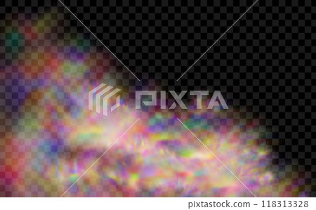 Multicolor fog with blue and yellow particles.Explosions of color powder.Background of an explosion of colorful smoke clouds. 118313328