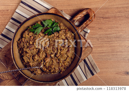lobio, a traditional Georgian dish, boiled beans, homemade, no people, lobio, a traditional Georgian dish, boiled beans, homemade, no people, 118313978