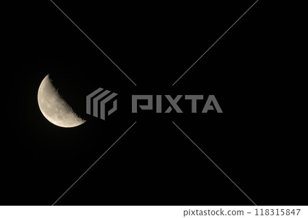 月齡23.2,已經過了虧弦的月亮 月齡23.2,已經過了虧弦的月亮 118315847