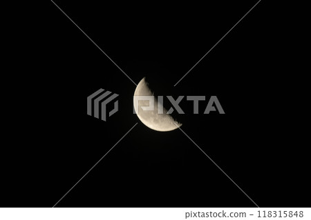月齡23.2,已經過了虧弦的月亮 月齡23.2,已經過了虧弦的月亮 118315848