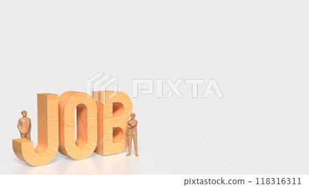 The Job Text for Business concept 3d rendering The Job Text for Business concept 3d rendering 118316311