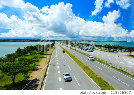 沖繩宇流麻市海底公路行駛 118316507