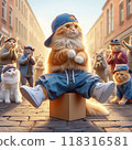 Street dancing cat 118316581