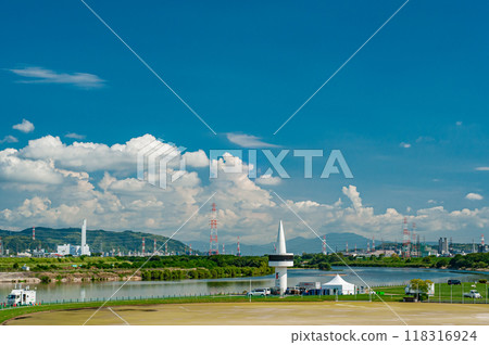 夏季淀川公園枚方地區風景枚方市 118316924