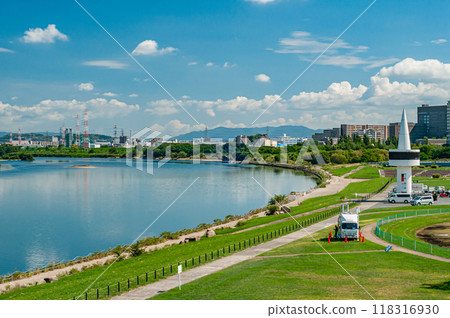 夏季淀川公園枚方地區風景枚方市 118316930