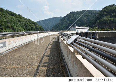 Amagase Dam Passage in Summer Amagase Dam Passage in Summer 118317158