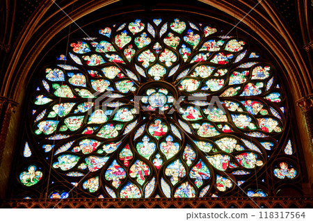 Intricately painted windows Intricately painted windows 118317564