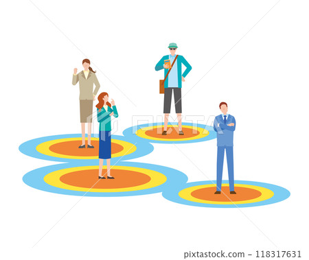 Personal space illustration 118317631