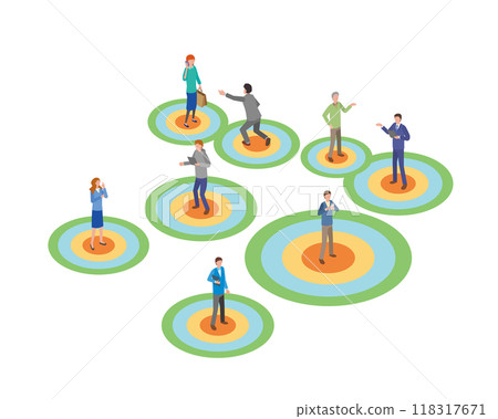 Personal space illustration 118317671