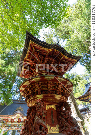 Scenery around the main hall of Mitsumine Shrine in Chichibu City, Saitama Prefecture 118317762