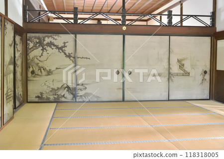 建仁寺、小缽間、“琴、移門書畫” 118318005