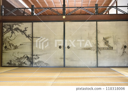 建仁寺、小缽間、“琴、移門書畫” 118318006