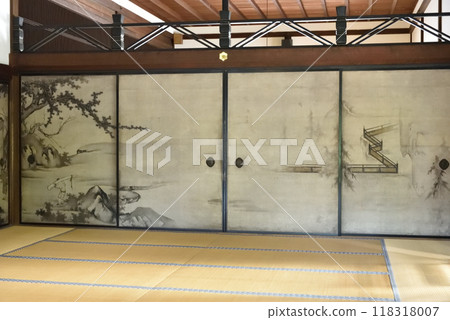 建仁寺、小缽間、“琴、移門書畫” 118318007