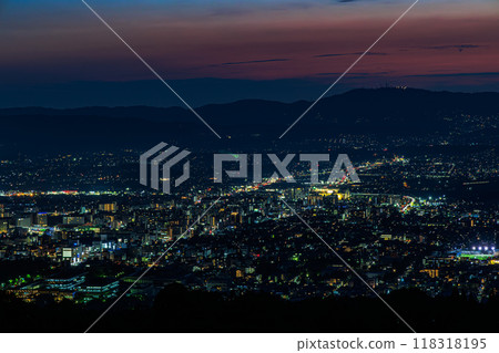 初秋奈良若草山夜景 新日本三大夜景 奈良若草山① 初秋奈良若草山夜景 新日本三大夜景 奈良若草山① 118318195