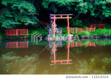Photographing the power spot of the Eight Great Dragon Kings, Benzaiten, Ogami, and Okami Shrine in Miwa, Sakurai City, Nara Prefecture Photographing the power spot of the Eight Great Dragon Kings, Benzaiten, Ogami, and Okami Shrine in Miwa, Sakurai City, Nara Prefecture 118318324
