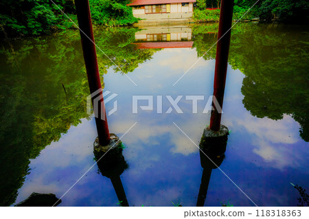 位於奈良縣櫻井市三輪的能量景點八龍王、弁財天、大神、黑神神社的照片。 118318363