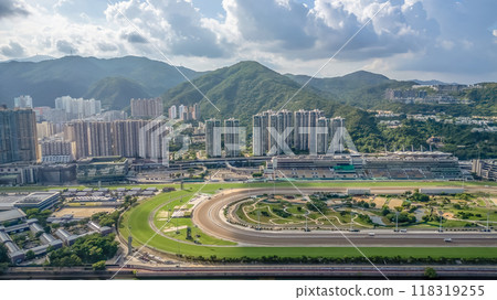 the Sha Tin racecourse in the Hong Kong 118319255