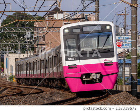 在新京成線運行的新京成電鐵N800 在新京成線運行的新京成電鐵N800 118319672