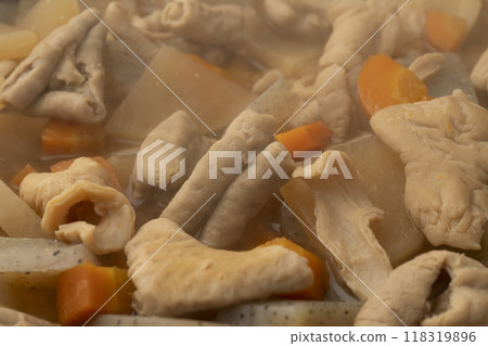 煮內臟 鍋子裡煮 煮內臟 煮內臟 鍋子裡煮 煮內臟 118319896