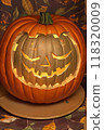 Halloween pumpkins and pumpkin decorations 118320009