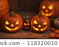 Lots of pumpkins and candles 118320010