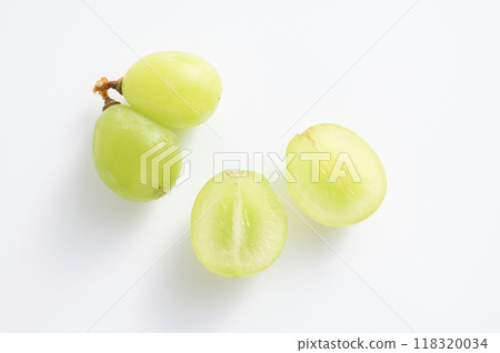 sliced shine muscat sliced shine muscat 118320034