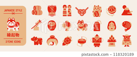 新年/幸運符雙音圖示集 118320189