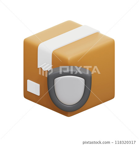 Delivery Protection 3D Illustrations Delivery Protection 3D Illustrations 118320317