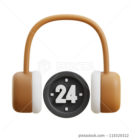 24 H Service 3D Illustrations 24 H Service 3D Illustrations 118320322