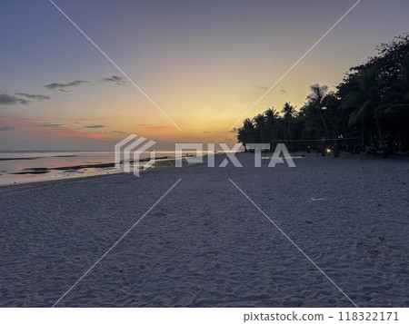Beautiful gold sunset at the seaside of Philippines Beautiful gold sunset at the seaside of Philippines 118322171
