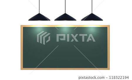 blackboard with chalk on blackboard, blackboard on wall, mockup design template, The concept for education, training or class room, blackboard on wall, mockup 118322194