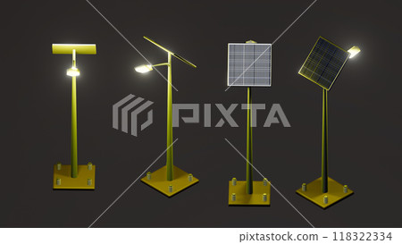 streetlight powered by solar panel, Street light solar battery green alternative energy renewable power lantern set, LED street lamp with solar panel, pole lamp for solar street light streetlight powered by solar panel, Street light solar battery green alternative energy renewable power lantern set, LED street lamp with solar panel, pole lamp for solar street light 118322334