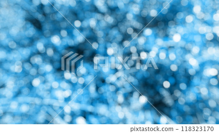 Soft focus blue Abstract bokeh background Glittering aesthetic textured pattern 118323170