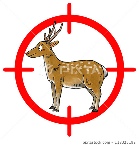 Deer target mark 118323192