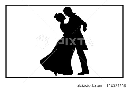 silhouettes of dancing couple, ballroom dancing, Couple dancing silhouette silhouettes of dancing couple, ballroom dancing, Couple dancing silhouette 118323238