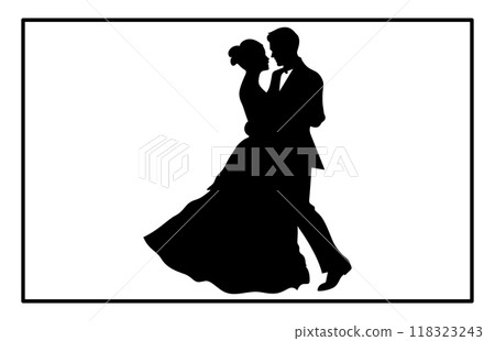 silhouettes of dancing couple, ballroom dancing, Couple dancing silhouette silhouettes of dancing couple, ballroom dancing, Couple dancing silhouette 118323243