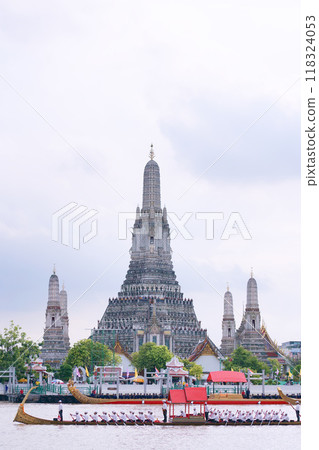 鄭王廟和泰國皇家駁船水上遊行，排練現場 118324053