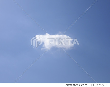 One cloud over the blue sky 118324856