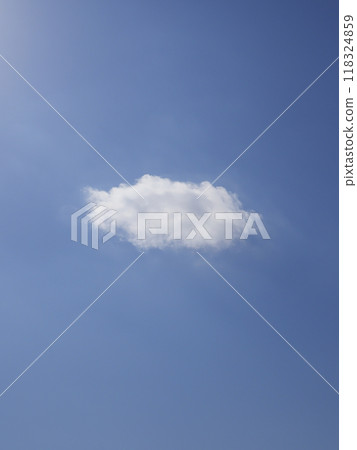 One cloud over the blue sky 118324859