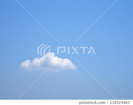 One cloud over the blue sky One cloud over the blue sky 118324865